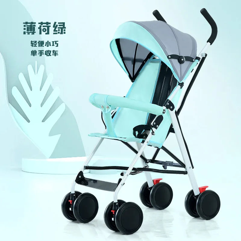 Baby Stroller Can Only Be Sat on Lightweight Folding Baby Stroller Goes Out Multi-Functional Children'S Simple Baby Walking