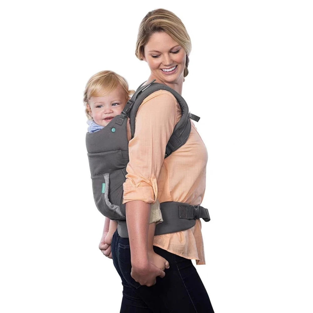 Complete All Seasons Ergonomic 6-In-1 Baby Carrier Infant to Toddler with Lumbar Support,360 Degree Baby Wearing & Multi-Positio