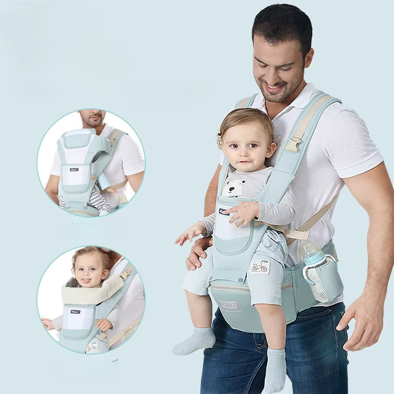 Ergonomic Newborn Baby Carrier Waist Stool Backpack Shoulder Swaddle Sling Wrap Infant 0 to 36 Months Carrier Stool Baby Hipseat