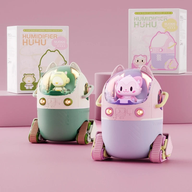 Lovely Cartoon Air Humidifier USB Electric Ultrasonic Mist Aroma Diffuser with Warm Light for Home Office Desk Mini Humidifier