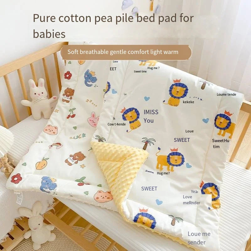Newborn Crib Mattress Kindergarten Baby Small Quilt Children'S Mattress Mattress Pure Cotton Washable Nap Mattress