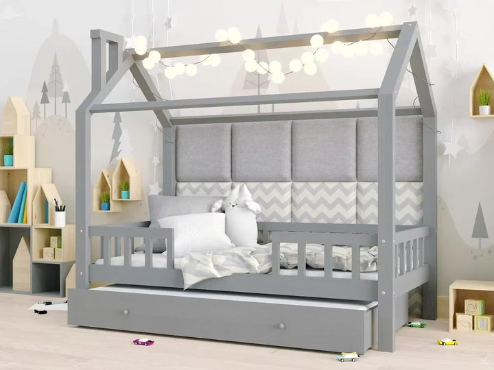 Hot Sale Kids House Bed Girls Kids Montessori Bed Pull-Out Bed 2 Children