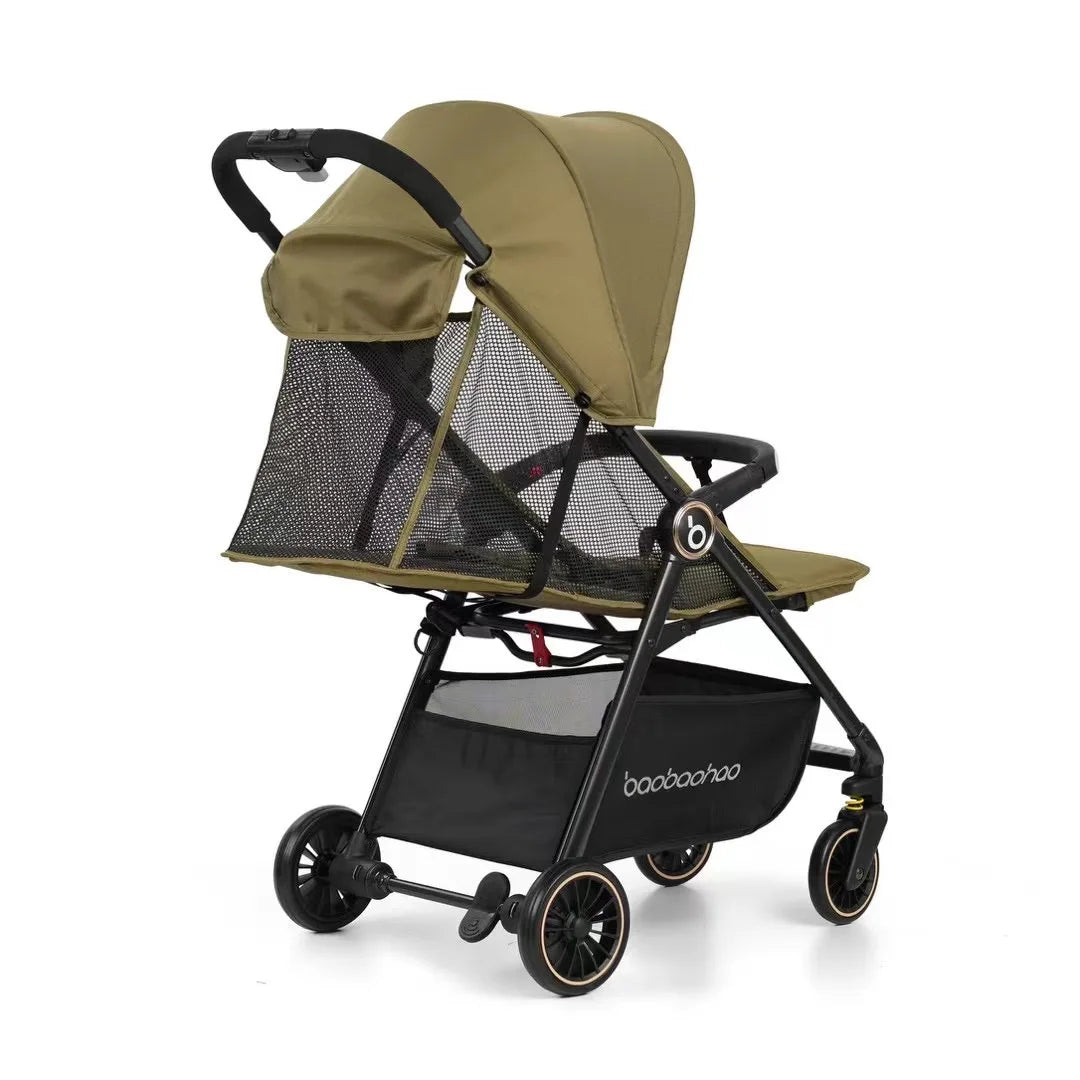Baby Stroller Can Sit or Lie down Newborn Baby Stroller Simple Folding Ultra-Lightweight Shock-Absorbing Wheels Pocket Cart