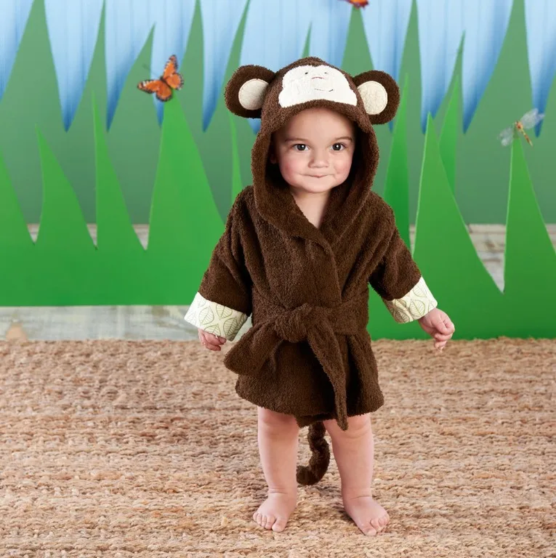 Animal Hooded Baby Bathrobe Towel