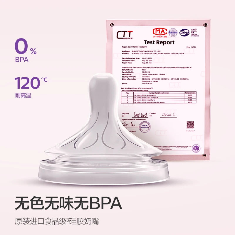 PHILIPS  Newborn Baby Large Caliber Food Grade PPSU Material Feeding Bottle Anti-Colic 0-3 Years Old Baby NO BPA