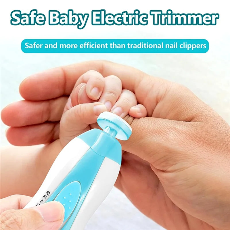Electric Baby Nail Trimmer, 6 in 1 Rechargeable Manicure Set Grooming Kit Clippers for Baby Nails