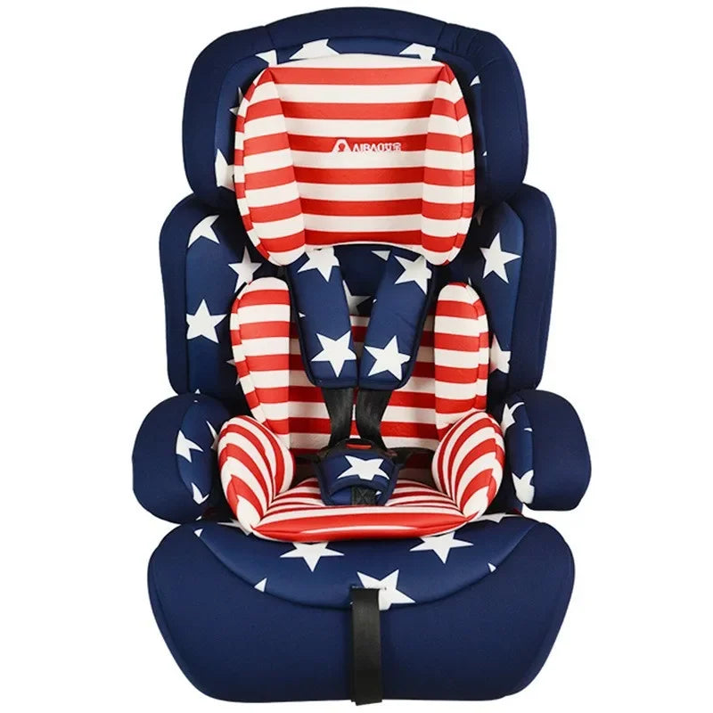 EG82 Factory Direct Baby Car Seat, Portable Child Safety Booster, Universal Seat for 9 Months to 12 Years, Adjustable