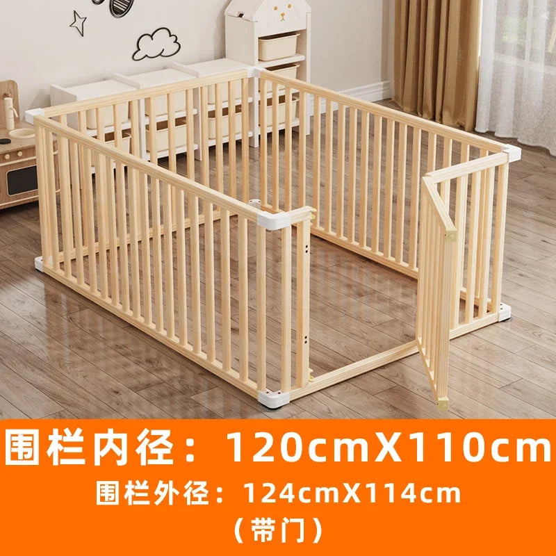 Living Room Playpen Toddler Crawling Mat Extra-Height Fence | High-Sided Baby Fence Safe Toddler Zone Secure Crawling Mat
