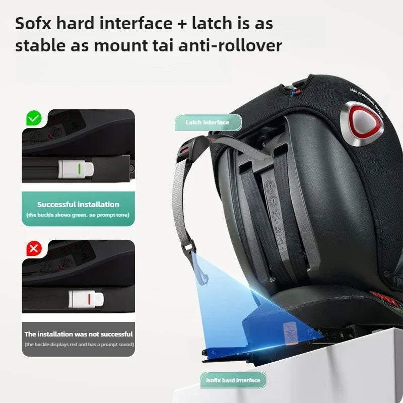 2025 NEW Baby Car Seat Newborn,Isofix Interface Child Car Seat Children Car Safety Seat 0-12 Years Old