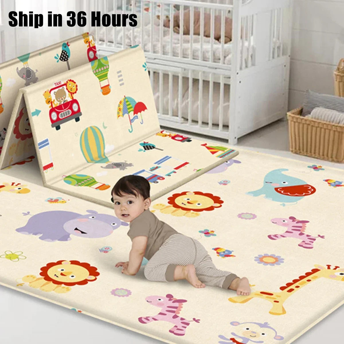 Non-Toxic Baby Play Mat Waterproof XPE Soft Floor Playmat Foldable Crawling Carpet Kid Game Activity Rug Folding Blanket Toys