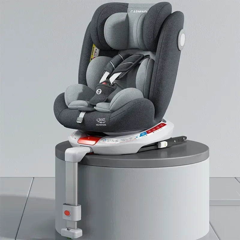 Child Car Seat with Leg Support 360° Swivel Adjustable Backrest Car Safety Seat 0-4 Years Old Infant Child Safety Seat