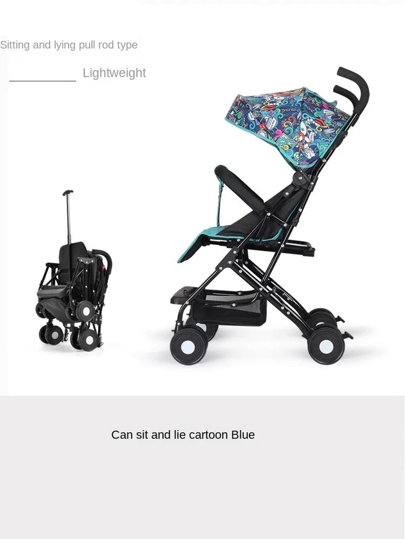 Baby Buggy Can Sit or Lie down Lightweight Folding Locket Umbrella Car Baby 0 to 3 Years Old Child Stroller