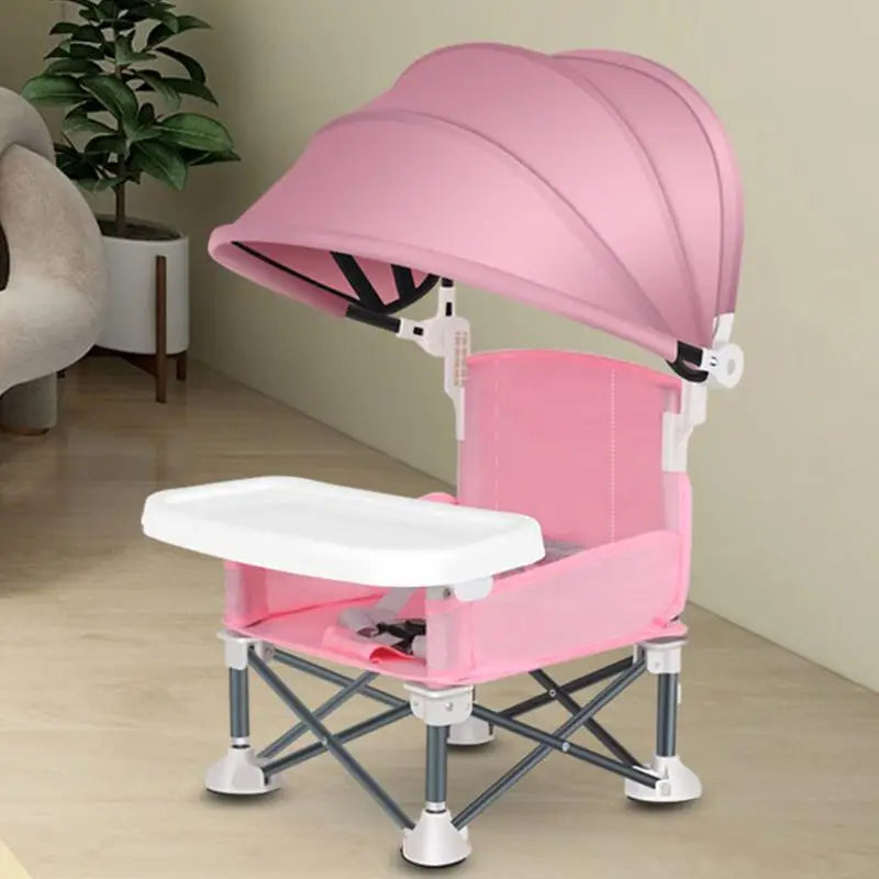 Durable High Chair with Adjustable Footrest and Detachable Cushion for Comfortable Feeding, for Growing Baby Feeding Chair
