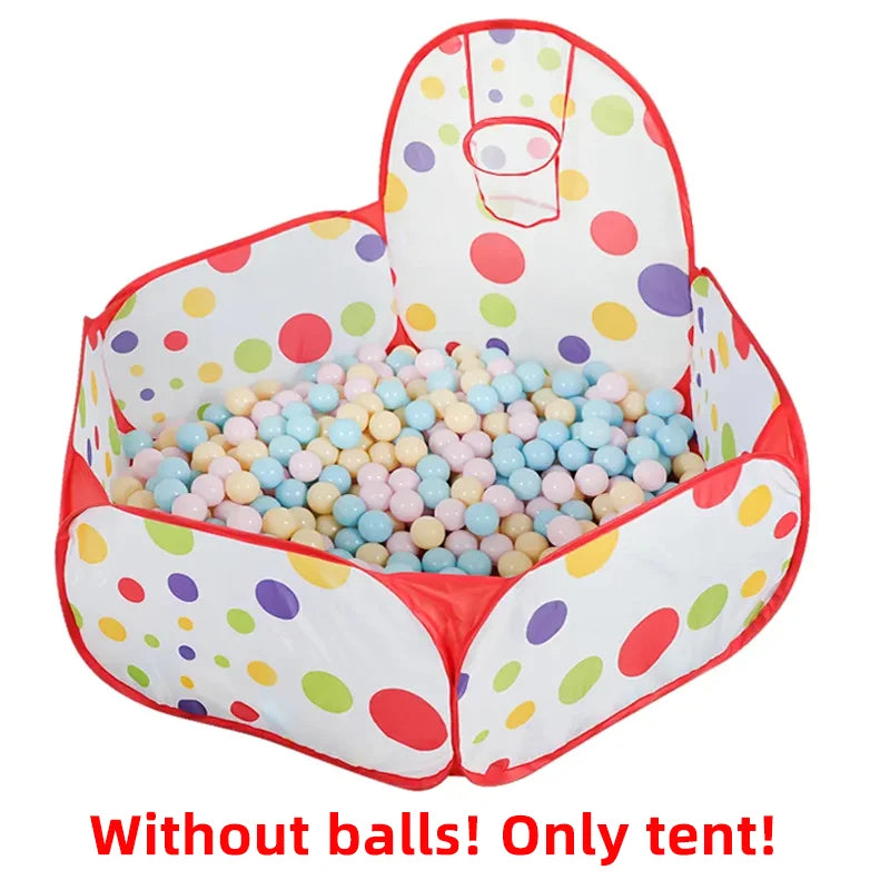 1.2M Hexagon Foldable Baby Playpen Indoor Baby Safety Fence Cute Kids Playground Baby Activity Fence with Basket Hoop