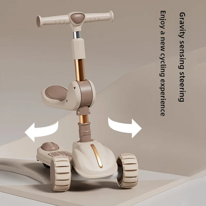 3-In-1 Children'S Scooter: a Scooter for Boys and Girls That Can Be Sat on or Ridden