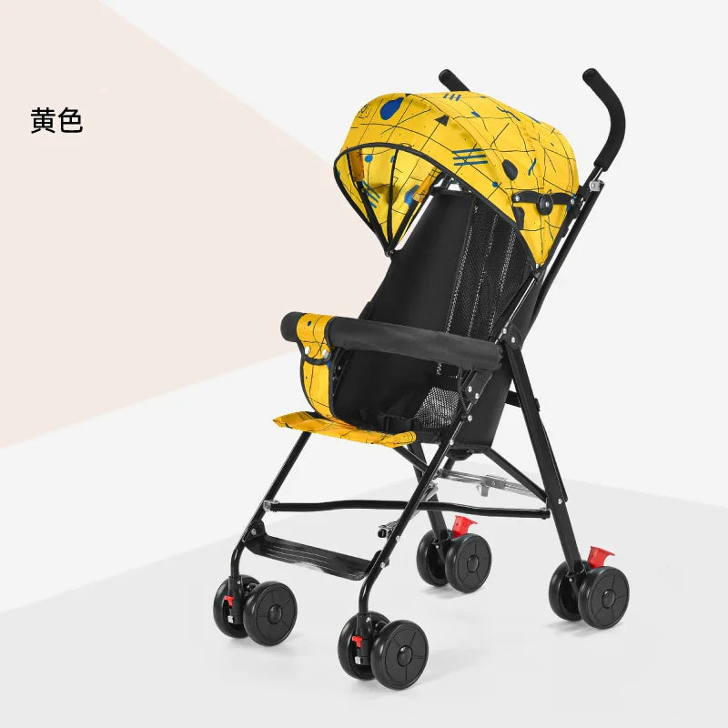 Baby Stroller Can Only Be Sat on Lightweight Folding Baby Stroller Goes Out Multi-Functional Children'S Simple Baby Walking