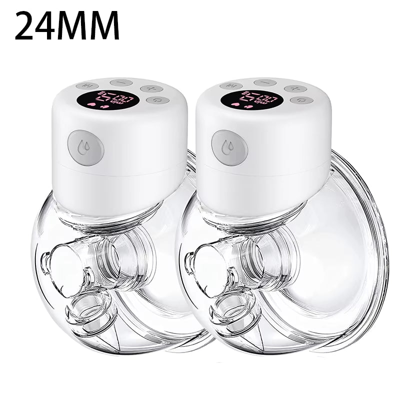 S12 Double / Single Electric Breast Pumps, Hands-Free Poratable Mom Milk Puller Pump, Slient Breastfeeding Pump for Baby