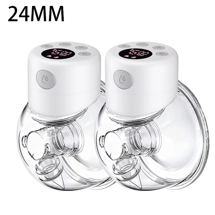S12 Double / Single Electric Breast Pumps, Hands-Free Poratable Mom Milk Puller Pump, Slient Breastfeeding Pump for Baby