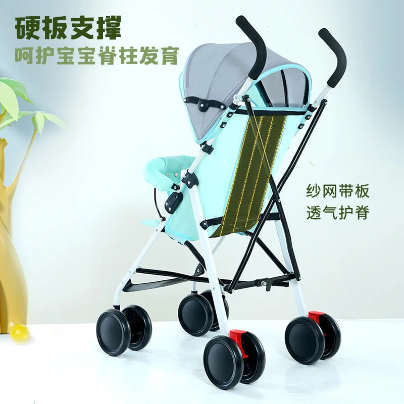 Baby Stroller Can Only Be Sat on Lightweight Folding Baby Stroller Goes Out Multi-Functional Children'S Simple Baby Walking