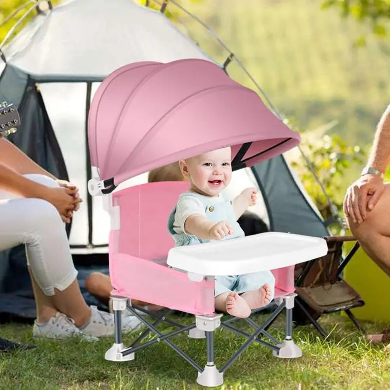 Durable High Chair with Adjustable Footrest and Detachable Cushion for Comfortable Feeding, for Growing Baby Feeding Chair