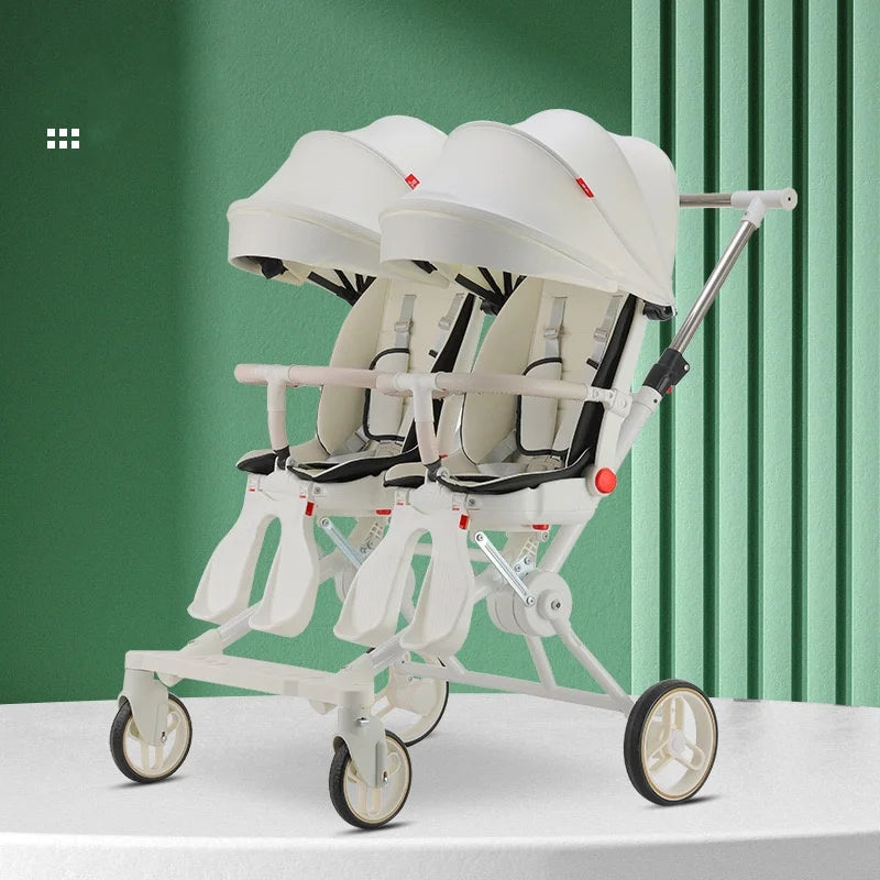 Top Selling Poussette Double Twin Baby Stroller ,Lightweight Strollers with High Quality,Mutifunction Twin Stroller