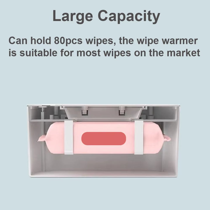 USB Baby Wipe Warmer Digital Display Large Capacity Baby Wet Wipes Warmer Dispenser Adjustable Temperature Heating Wipe Warmer